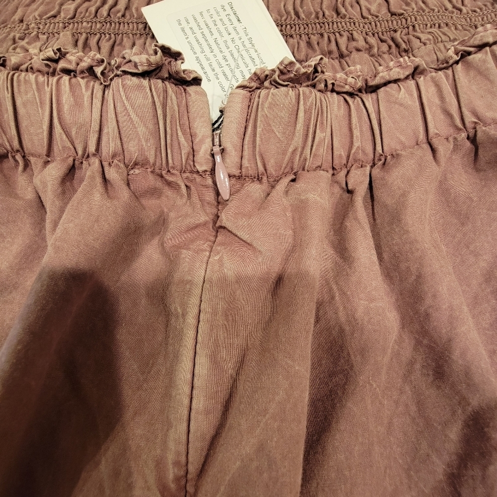 Sea New York Heidi Flutter Sleeve Tiered Dress‎ Midi Open Back Rose Women's 10 - Picture 13 of 15